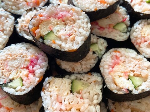 ちらし寿司の素で♫巻き寿司